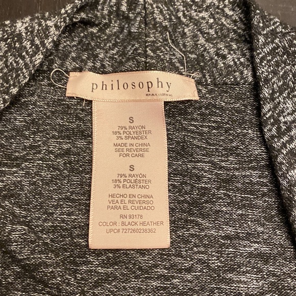 Philosophy black cardigan - Picture 2 of 3